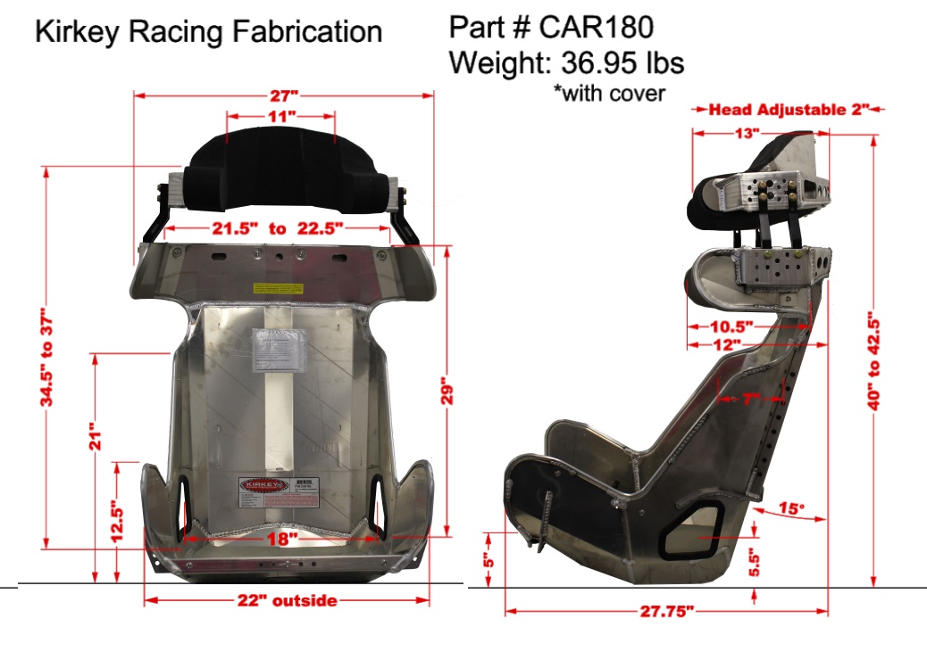 KIRKEY RACING KI8SNZ CONTAINMENT SEAT