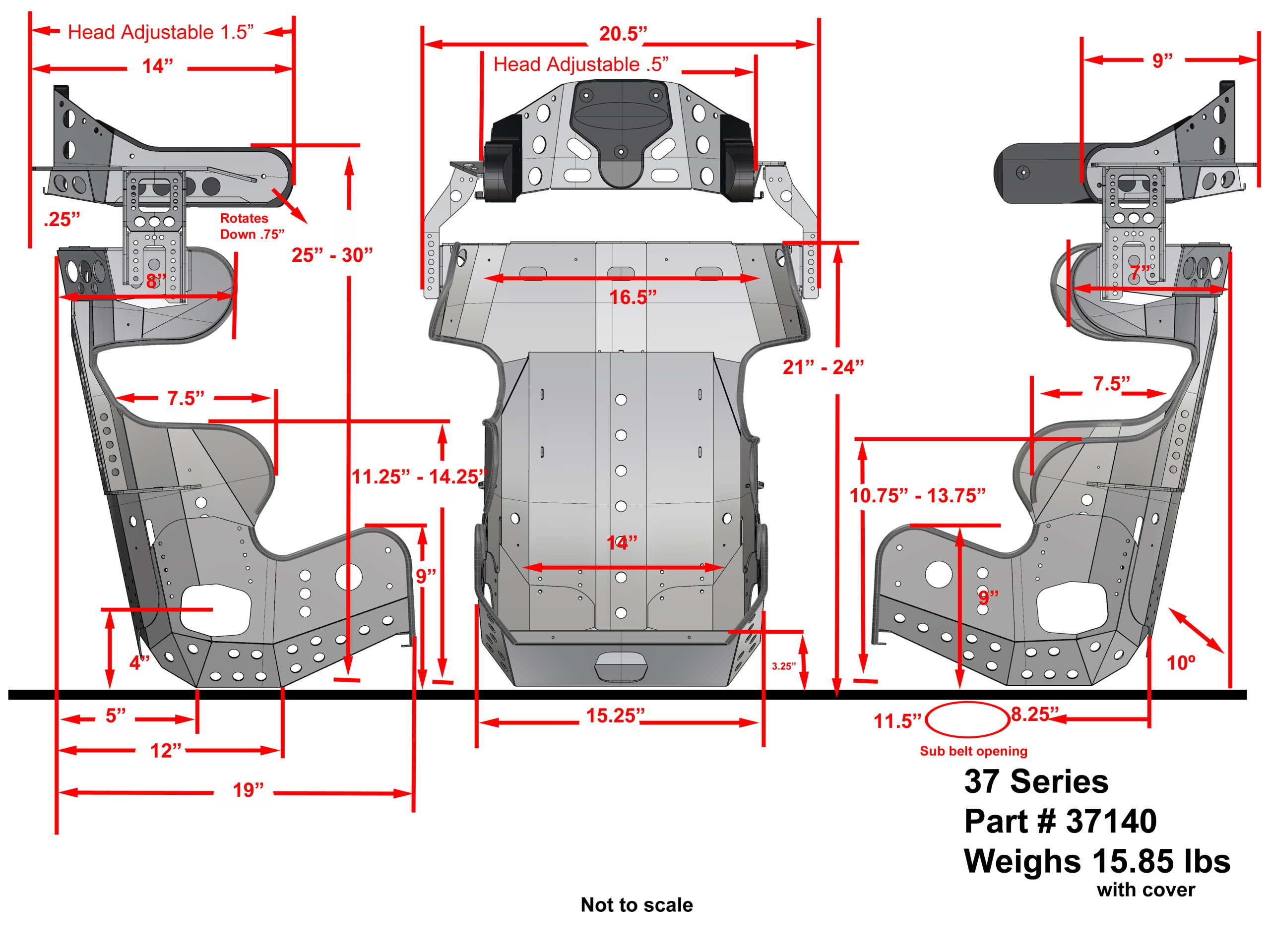 KIRKEY RACING 37 SERIES CONTAINMENT SEAT