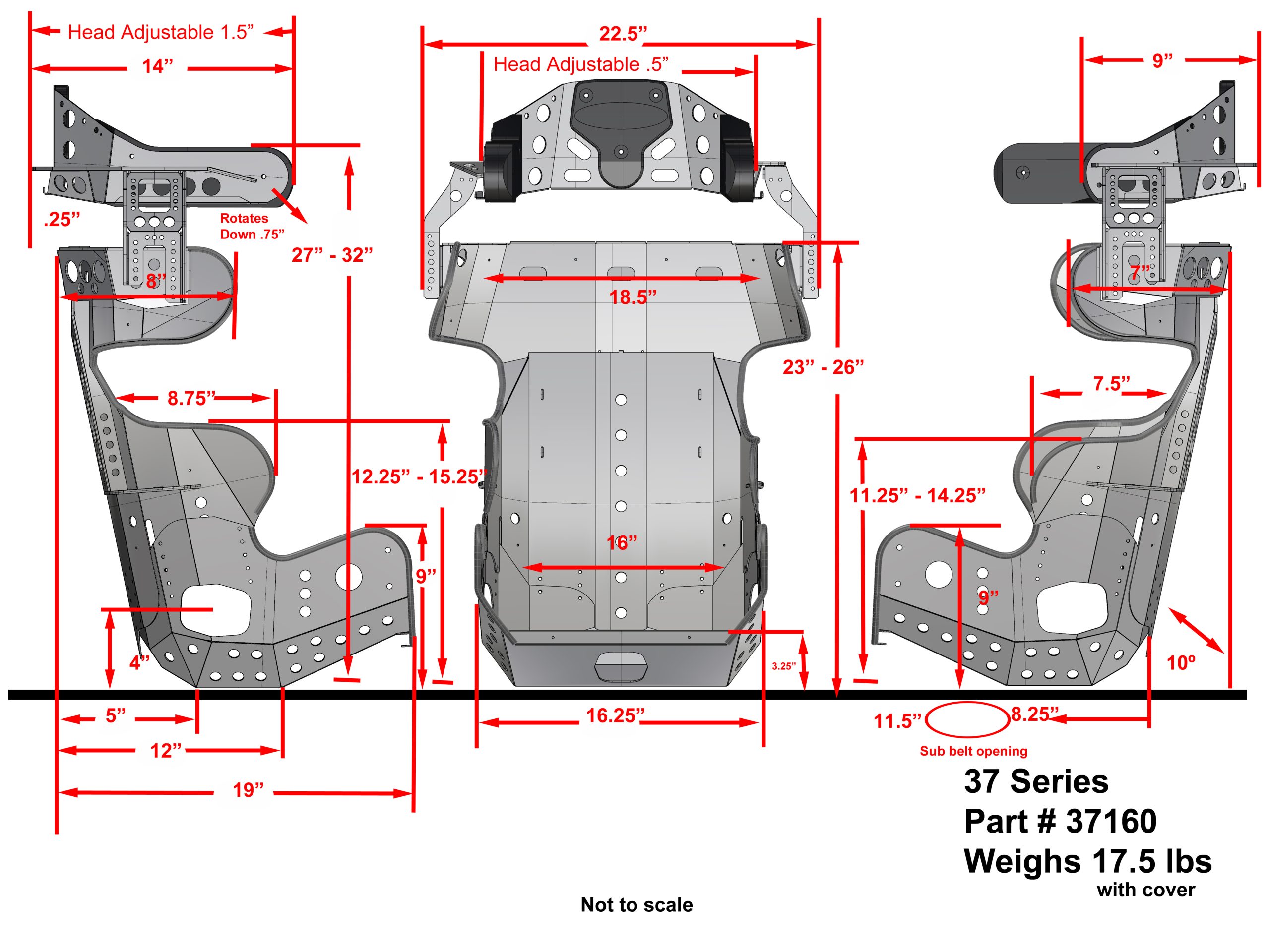 KIRKEY RACING 37 SERIES CONTAINMENT SEAT
