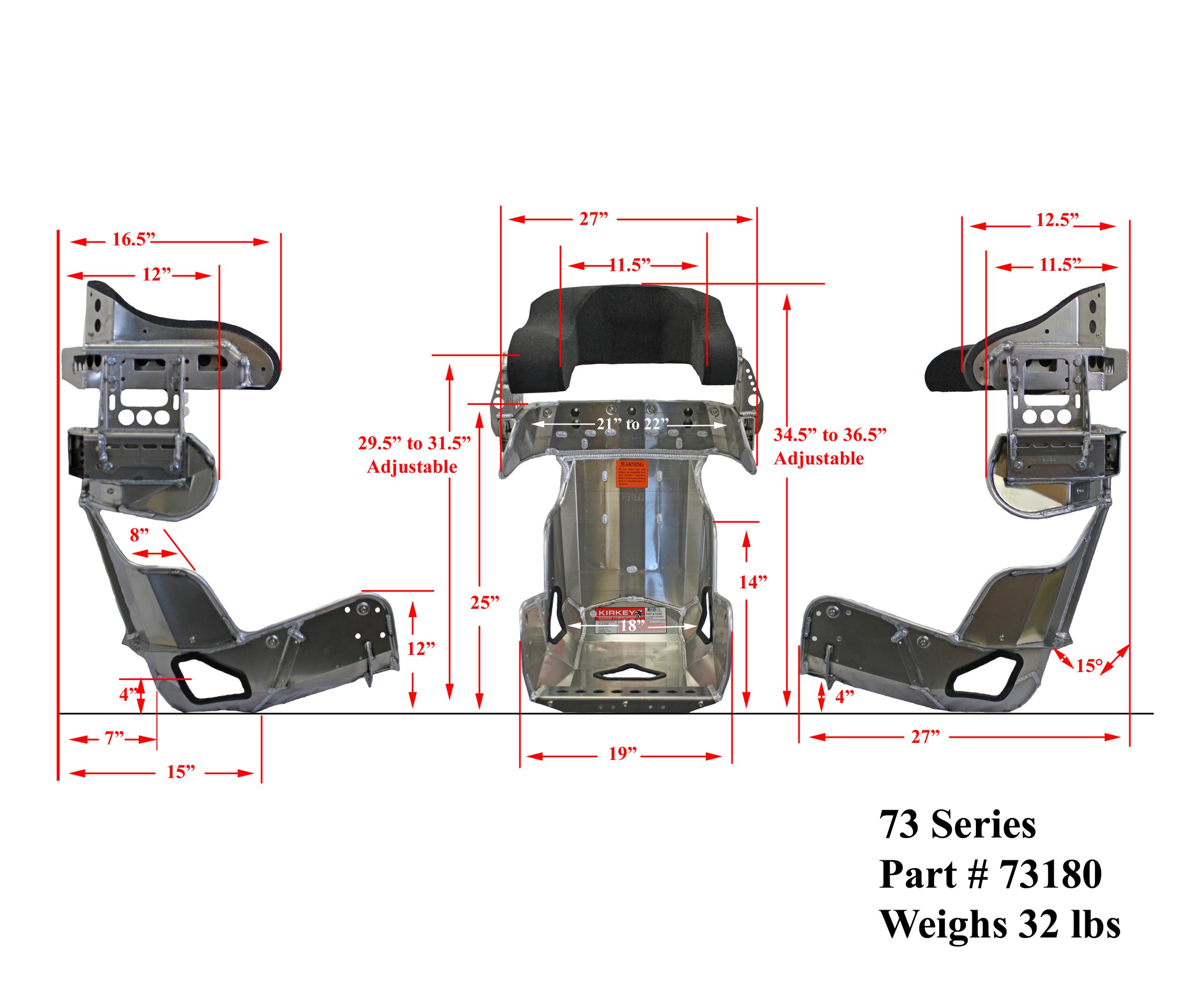 KIRKEY RACING 73 SERIES CONTAINMENT SEAT