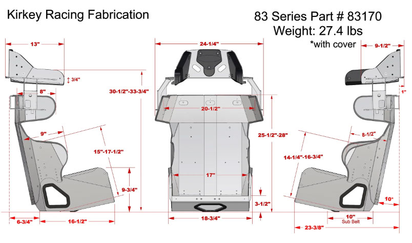 KIRKEY RACING 83 SERIES CONTAINMENT SEAT