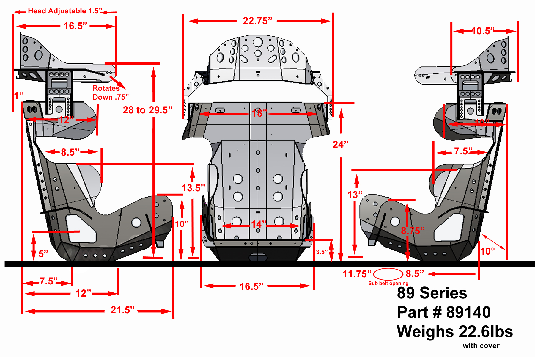 KIRKEY RACING 89 SERIES CONTAINMENT SEAT