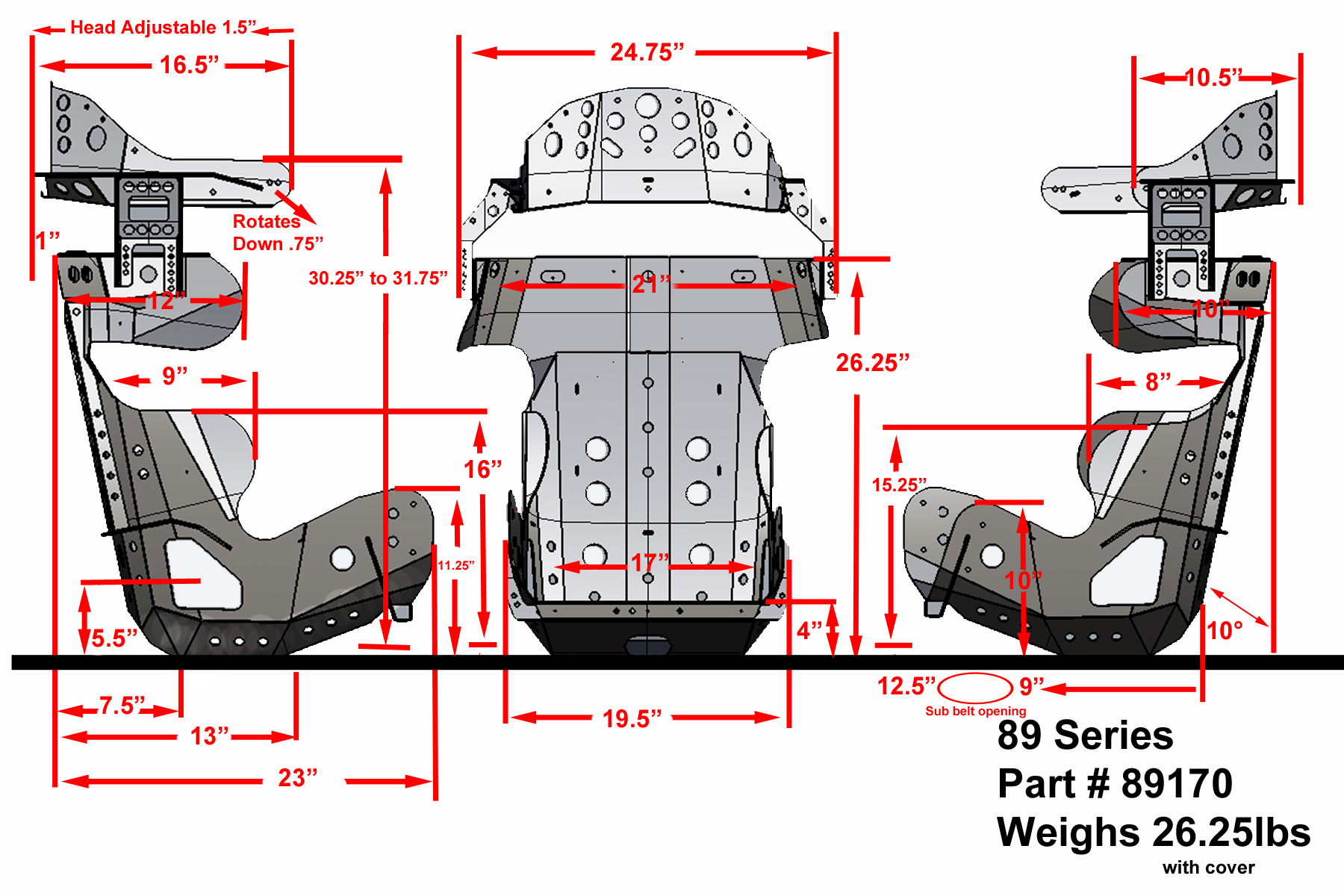 KIRKEY RACING 89 SERIES CONTAINMENT SEAT