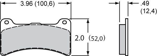 WILWOOD DYNAPRO "LOW PROFILE" PAD